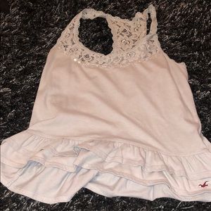 ❤️hollister light grey fancy tank top❤️